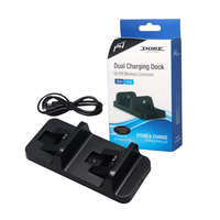 Pour manette sans fil PS4 Slim Pro et avec indicateur LED, chargeurs doubles pour manette PS4, accessoires de jeu