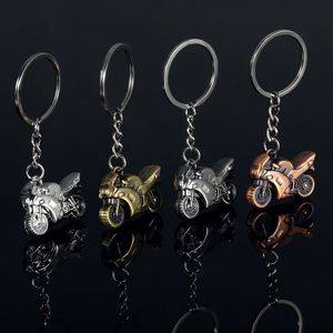 3D Motorcycle Keychain Electroplating Metal Keyring <b>Personality</b> Men Car Keychain - Product Image 2