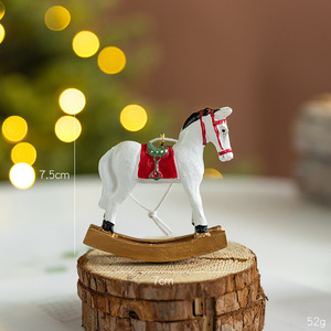 Resin Rocking Horse Christmas Trojan Christmas <b>Tree</b> Pendants Sublimation Hanging Christmas Ornaments <b>Tree</b> Ornament - Product Image 2