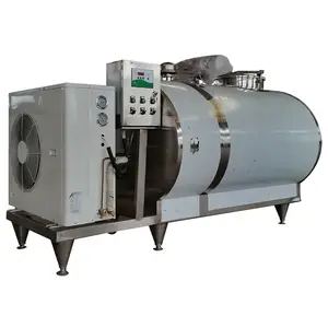 Stainless Steel Horizontal 200L 300L 500L 1000L Milk Processing Cooling Tank Milk Tank Milk Storage Cooling Tank