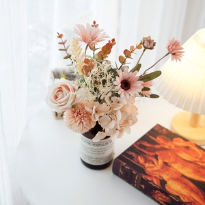 Ramo de Flores Artificiales Muxi, Rosa, Camelia, Diente de León, para Boda, Decoración del Hogar, CF01306 - Product Image 1