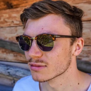 TR90 Polarized Sunglasses 5093 Semi Rimless Retro Round <b>Frame</b> <b>Black</b> Unisex UV400 Sun Protection - Product Image 2
