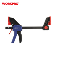 WORKPRO Pince à barre à dégagement rapide robuste de 150mm/6 ''mâchoires rembourrées souples pour menuisier outils de maintien du travail du bois