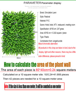 Offre Spéciale 60x40cm (23.62 "x 15.75") Mur <span class=keywords><strong>de</strong></span> plante verte artificielle mixte Pteris pour la décoration <span class=keywords><strong>de</strong></span> <span class=keywords><strong>fond</strong></span> <span class=keywords><strong>de</strong></span> maison - Product Image 3