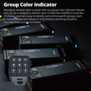 Godox AD200ProII Mini Style TTL 2.4G Flash de poche sans fil compatible pour Nikon pour Canon pour Sony <span class=keywords><strong>Fuji</strong></span> Olympus <span class=keywords><strong>Xpro</strong></span> pour Nikon - Product Image 5