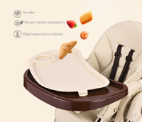 Chaise haute pour bébé à un bouton, pliable, réglable, facile à utiliser pour la cuisine