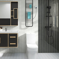 Ubin Mosaik Keramik Bentuk Strip, Kiln Menjadi Strip Panjang, Biru Muda, untuk Dinding dan Lantai Kamar Mandi