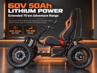 Dune buggy électrique pour adultes 5000W tout-terrain hors route 4 roues à suspension intégrale