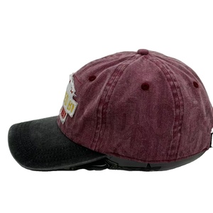 Gorra de Béisbol de Mezclilla Lavada Vintage de Dos Tonos, DISEÑADA por OTHER WAY, con Bordado de Parche, Ajustable, Estilo Deportivo Urbano, Tipo Dad Hat - Product Image 3