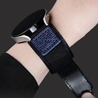 Nouveau bracelet de montre sport en nylon avec boucle réglable et fermeture auto-agrippante, bracelet en tissu à libération rapide pour montres connectées