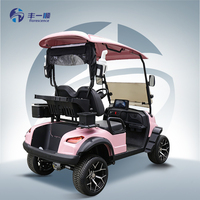 Voiturette de golf électrique 2 places certifiée CE chinoise, puissante, avec moteur KDS 5KW, batterie lithium 48V, châssis en acier, neuve à vendre