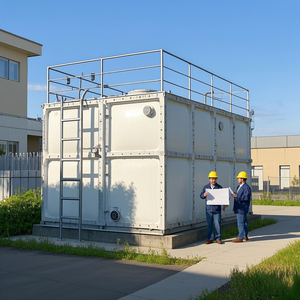 Haute qualité 220v FRP fibre de verre rectangulaire réservoir de stockage d'eau assemblage multifonctionnel sous pression Machine 70KW 3000L/heure - Product Image 1