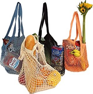 Hot Sale Cotton Mesh Eco-Friendly Grocery Net <b>String</b> <b>String</b> Shopping <b>Bag</b> for Fruits and Vegetables for Markets - Product Image 5