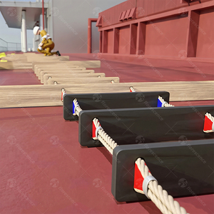 Escalera de embarque plegable de madera para barco marino - Product Image 1