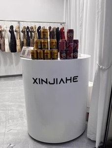 Popular <b>Small</b> Wood Nail Beauty Salon Reception <b>Desk</b> Front Table Barber Mall Gym Hotel Dress Store Salon Decoration Supermarket - Product Image 3