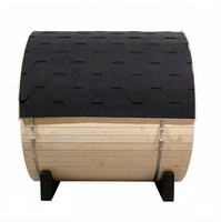 Harga Pabrik Ruang Sauna Kayu Solid Luar Ruangan Ruang Sauna Tradisional Finlandia Dengan Tungku Sauna Elektrik