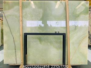 LX Luxury Modern Home Bar Countertop Design Natural Green Onyx Marble Island Covering Kitchen Decoration - Product Image 6