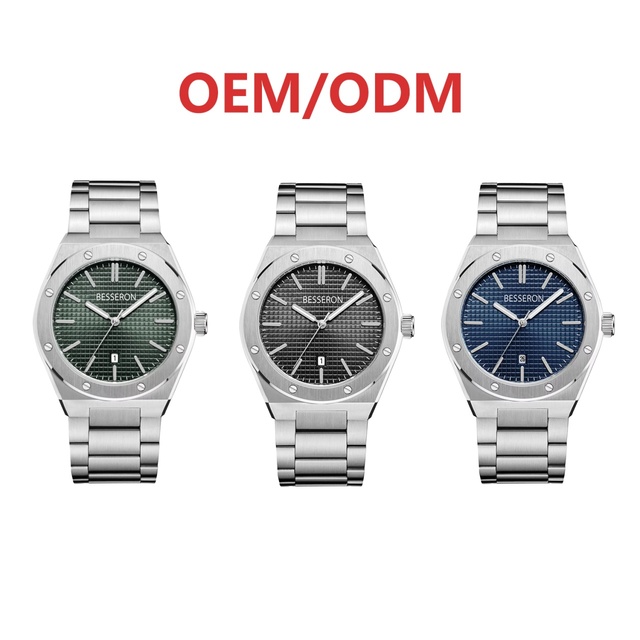 OEM Luxury Stainless Steel Quartz Watch Custom Supplier Business & Sport Fashion Style Water Resistant Watch for Men