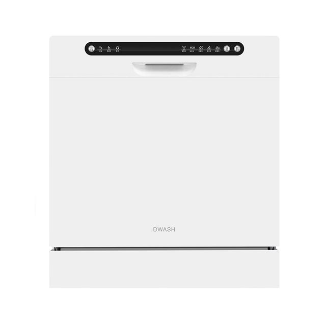 8 Place Settings Electric Dishwasher Smart Control Washing Machine Free Standing India LCD Small Dishwasher
