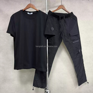 Ensemble <span class=keywords><strong>de</strong></span> vêtements d'été décontractés <span class=keywords><strong>de</strong></span> luxe pour hommes, deux pièces, t-shirt en nylon respirant pour l'extérieur, <span class=keywords><strong>short</strong></span> à séchage rapide - Product Image 4