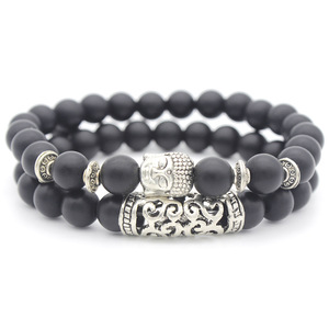 Bracelet <span class=keywords><strong>de</strong></span> perles <span class=keywords><strong>de</strong></span> Bouddha en <span class=keywords><strong>pierre</strong></span> <span class=keywords><strong>de</strong></span> <span class=keywords><strong>lave</strong></span> pour hommes Jade vert Roche volcanique Turquoise Guérison Équilibrage Yoga Bijoux Diamant <span class=keywords><strong>Pierre</strong></span> principale - Product Image 6