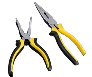 Professinal PVC Handle Needle Nose Plier Long Nose Cutting Plier