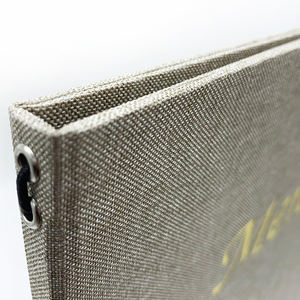 ปกเมนูผ้าคุณภาพสูง 2 ด้าน พร้อมสายรัดยางยืด สำหรับร้านอาหาร - Product Image 2