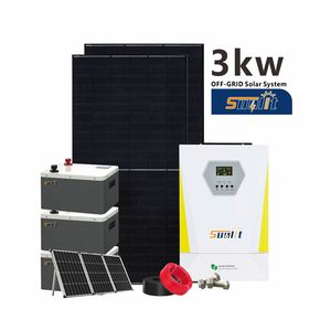 Solution solaire hors réseau complète de 3 kW pour la maison, système d'irrigation agricole, MPPT PWM Lithium Ion Polycristallin 3 kW Sol - Product Image 6