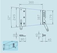 031-High Quality Empty Line Array Hardware 8 Inch Line Array Empty Speaker Cabinet Rigging Accessories Rigging Parts