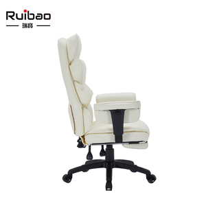 Chaise de bureau exécutive contemporaine en cuir PU personnalisée avec repose-pieds pour usage domestique et professionnel - Commandes en gros - Product Image 3