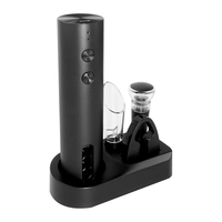 Ensemble d'ouvre-bouteilles à vin électrique 5-en-1, composants en acier inoxydable, écologique, portable, accessoire pour la maison, la cuisine et le bar