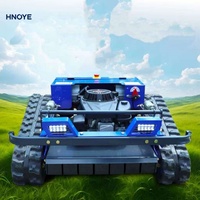 Tondeuse tout-terrain télécommandée AWY-550 à chenilles, moteur hybride essence, portée 500m, motorisation à engrenages, utilisation simple, haute efficacité