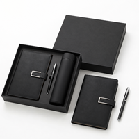 Ensemble de carnet A5 en cuir PU OEM avec stylo, tasse isotherme, couverture en tissu à points de selle - Cadeau de bureau de haute qualité