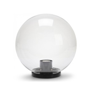 Luminaire de jardin Velamp Sph255, sphère extérieure de 250 mm, douille E27, PMMA transparent, IP44, montage encastré - Product Image 1
