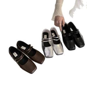 Nuevos Zapatos de Mujer Estilo Francés de Lujo con Suela Suave, Elegantes Zapatos Planos Mary Jane, Cómodos, Acolchados y Antiolor - Product Image 5