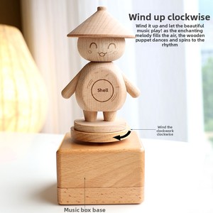 Jouet en bois DIY pour enfants : Marionnette, poupée à chevilles, jeu de gyroscope, jouet éducatif anti-stress, cadeau d'artisanat pour garçons et filles - Product Image 5