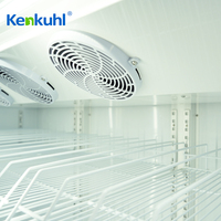 Refrigerador Vertical Comercial Kenkuhl con Puerta de Vidrio, Enfriador de Bebidas para Supermercado