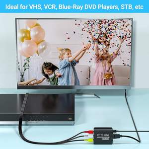 Convertisseurs et répartiteurs vidéo AV vers HDMI prenant en charge 720p 1080p pour PS1/PS2/PS3, Xbox 360, WII/N64/SNES/STB/<span class=keywords><strong>VHS</strong></span>/VCR/Lecteurs <span class=keywords><strong>DVD</strong></span> Blu-Ray - Product Image 5