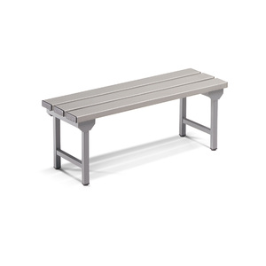 Banc individuel Fami 1000x360x385 mm gris foncé RAL7000, mobilier de bibliothèque - Product Image 1