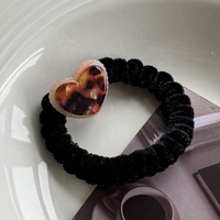 Attaches de cheveux pour femmes haut de gamme de Style français Haute élasticité Vinaigre Coeur Petit élastique Simple Tempérament Bandeau Cheveux