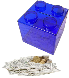 <span class=keywords><strong>Tirelire</strong></span> en plastique <span class=keywords><strong>Lego</strong></span> personnalisable avec logo, blocs empilables colorés, pour enfants, vente en gros - Product Image 1