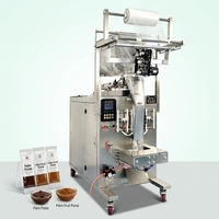 DEMAX Automatische Palmolie Vloeistofvul- en verzegelmachine Palmvruchtenpuree Pasta Saus Roerhopper Voedselveilig 304