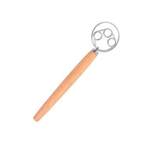 Fouet à pâte pliable danois en acier inoxydable, style hollandais, pour gâteaux et pains, mélangeur manuel avec manche en bois, outils de cuisson de cuisine, vente en gros - Product Image 6