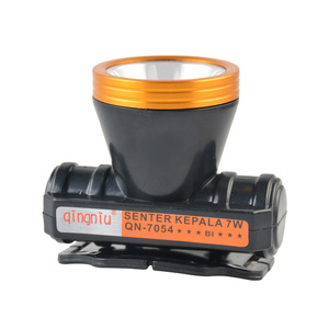 Lampe frontale LED rechargeable Qn-7054 7W avec bandeau réglable, étanche, pour la pêche, l'exploitation minière et les activités de plein air - Product Image 4