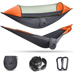 पोर्टेबल 1-2 व्यक्ति अल्ट्रा-लाइट लटकाने वाले बड़े आउटडोर शिविर मच्छर शुद्ध पैराशूट शैली नायलॉन स्विंग बिस्तर वयस्क पेड़ - Product Image 6