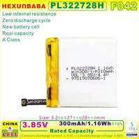 Baterai Lithium Ion Polimer 3.85V 300mAh PL322728H untuk Stratos 2 2S A1609 A1619 3 3rd A1928 PL332728V F042