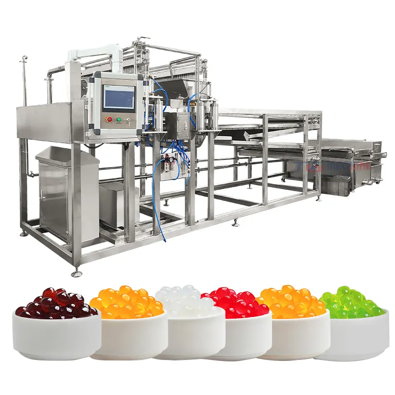 Automatische Popping Boba Productielijn Voor Het Maken Van Bubble Tea En Poping Boba Machine