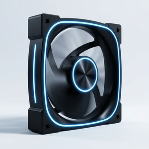 พัดลมเคสคอมพิวเตอร์ขนาด 120 มม. ประสิทธิภาพสูง เสียงเบา ระบายความร้อนด้วยอากาศ พัดลมระบายความร้อนสีสันสดใสสำหรับเคสพีซี พร้อมดีไซน์แบบซีดี - Product Image 5