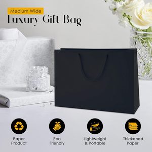 Bolsa de Regalo de Lujo para Joyería, Ropa y Compras, de Papel Ecológico con Impresión Personalizada al por Mayor, con Asa - Product Image 2