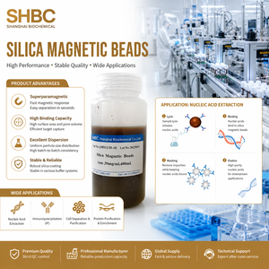 <b>Silica</b> Magnetic <b>Beads</b> for Nucleic Acid Extraction Genomic DNA/RNA Purification Silicon Hydroxyl Surface Coated <b>Beads</b> - Product Image 4